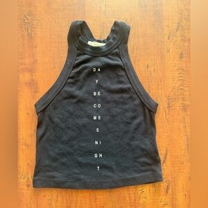 Black Sleeveless crop  Top